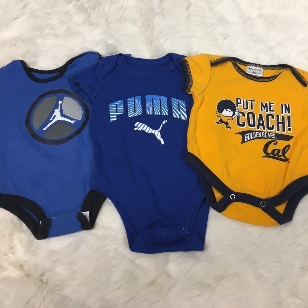 Lot of 0-3 month sport onsies